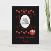 Strawberry Birthday Card カード (正面)