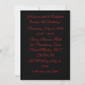 Strawberry Birthday Invitation 招待状 (裏面)