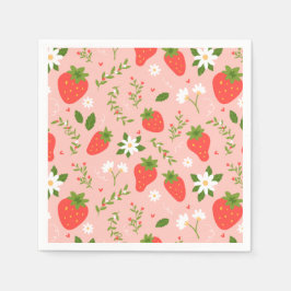 Strawberry Blossom スタンダードカクテルナプキン