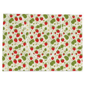 Strawberry Blossoms and Berries Pattern ラージペーパーバッグ (裏面)