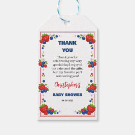 Strawberry Blueberry Berry Sweet Baby Shower ギフトタグ