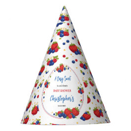 Strawberry Blueberry Berry Sweet Baby Shower パーティーハット