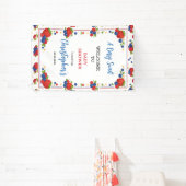 Strawberry Blueberry Berry Sweet Baby Shower 横断幕 (インサイチュ)