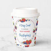 Strawberry Blueberry Berry Sweet Baby Shower 紙コップ (正面)