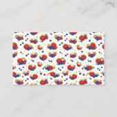 Strawberry Blueberry Berry Sweet Boy Baby Shower エンクロージャーカード (裏面)