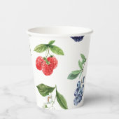 Strawberry Blueberry Shower Paper Cups 紙コップ (裏面)