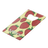 Strawberry Bottle Opener クレジットカード栓抜き (裏面アングル)