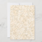 Strawberry Bow Coquette Modern Baby Shower 招待状 (裏面)