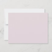 Strawberry Bow Pink Gingham Personalized Note Card 招待状 (裏面)