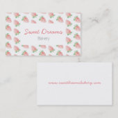 Strawberry business card 名刺 (正面/裏面)