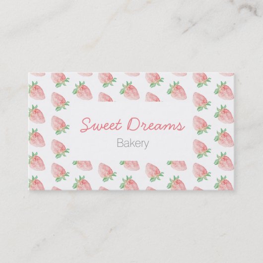 Strawberry business card 名刺 (正面)