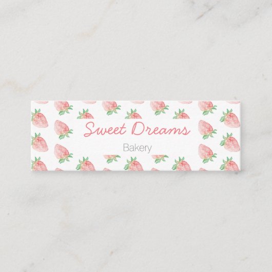 Strawberry business card mini スキニー名刺 (正面)