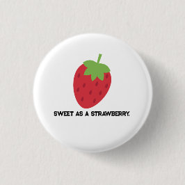 Strawberry Button | Cute Fruit-Themed Pin 缶バッジ