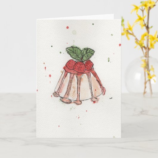 Strawberry Cake カード (黄色い花)