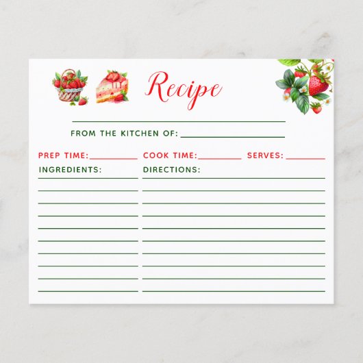 Strawberry Cake Recipe (正面)