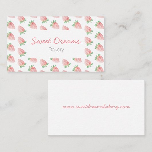 Strawberry card 名刺 (正面/裏面)