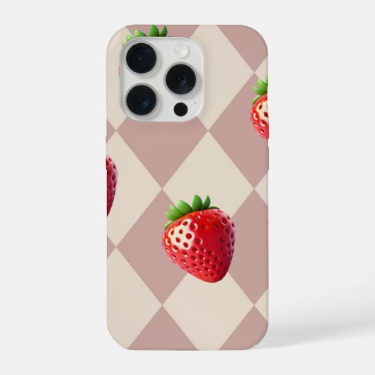 Strawberry Case for iPhone 15 Pro by Case iPhoneケース (裏面)