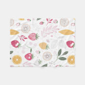 Strawberry Citrus Cozy Baby Fleece Blanket フリースブランケット (正面(横))