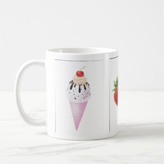 strawberry cones コーヒーマグカップ (左)