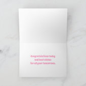 Strawberry Congratulations Graduate Name Card カード (内部)