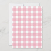 Strawberry Coquette Berry Sweet Baby Shower 招待状 (裏面)