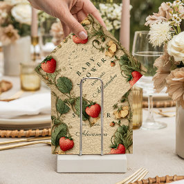 Strawberry Cottagecore Baby Shower スタンダードカクテルナプキン