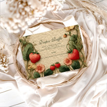 Strawberry Cottagecore Baby Shower Diapper Raffle 