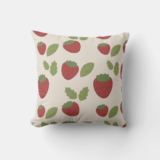 Strawberry Cream Pillow クッション (正面)
