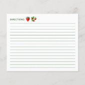 Strawberry Cupcake Recipe (裏面)