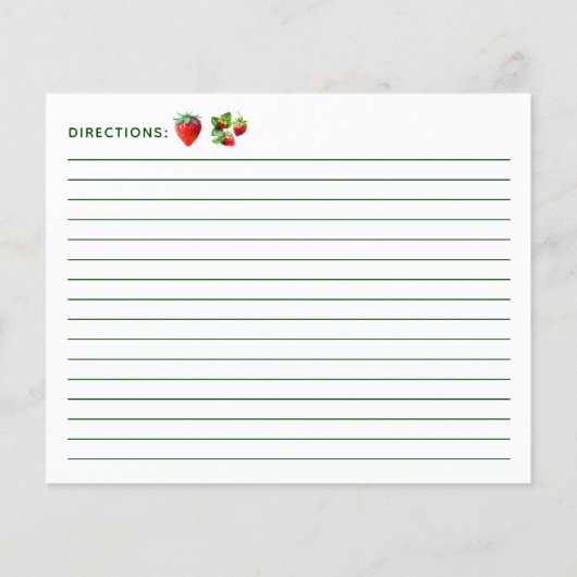 Strawberry Cupcake Recipe (裏面)