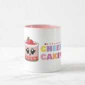 Strawberry cute cheesecake cup マグカップ (中央)