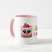 Strawberry cute cheesecake cup  マグカップ (正面左)