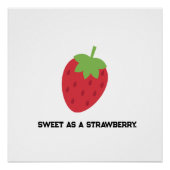Strawberry Cute Fruit-Themed ポスター (正面)