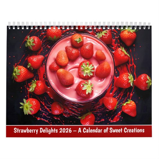 Strawberry Delights 2026 – A Calendar of Sweet Cre カレンダー (カバー)