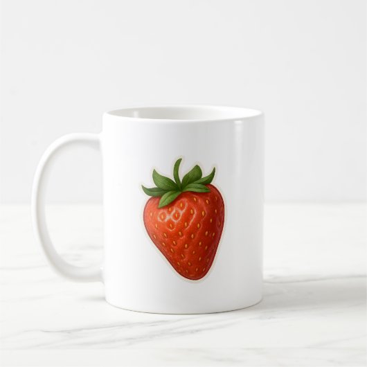 Strawberry Design コーヒーマグカップ (左)