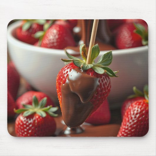 Strawberry Dipped In Chocolate マウスパッド (正面)
