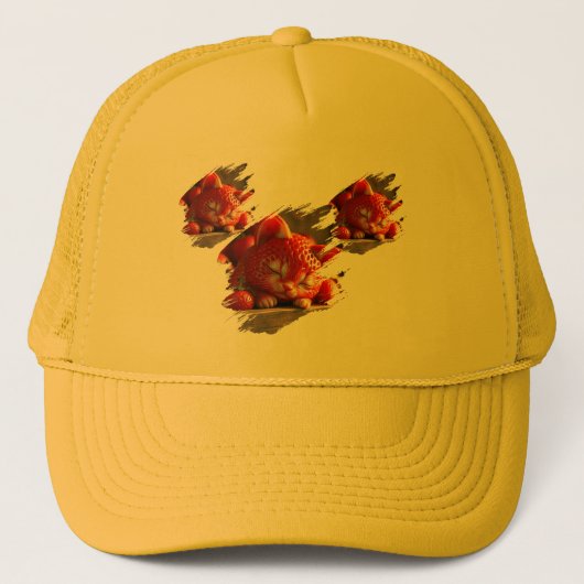 Strawberry dog Hat キャップ (正面)