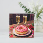 Strawberry Donuts, Champagne and Rose Valentine's  シーズンカード (スタンド正面)