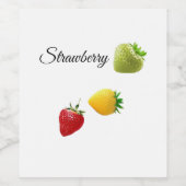 Strawberry Dreams Berry Sweet Adventures The Straw ワインラベル (シングルラベル)