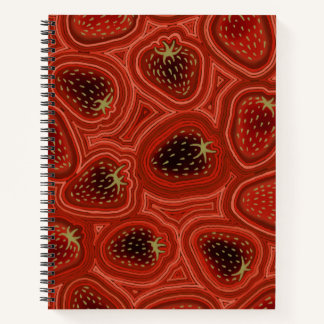 Strawberry Dreams Deluxe Spiral Notebook ノートブック