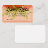 Strawberry Dreams Diaper Raffle Ticket エンクロージャーカード (正面/裏面)