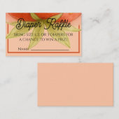 Strawberry Dreams Diaper Raffle Ticket エンクロージャーカード (正面/裏面)