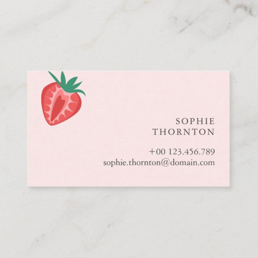 Strawberry elegant  名刺 (裏面)