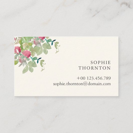 Strawberry elegant  名刺 (裏面)