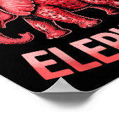 Strawberry Elephant Cute Meme Kids Italian Brainro ポスター (角)