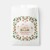Strawberry enchanted fairy garden birthday フェイバーバッグ (正面)