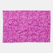 Strawberry Fantasy in pink キッチンタオル (横)