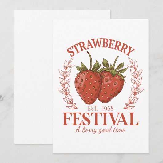 Strawberry Festival シーズンカード (正面/裏面)