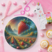 Strawberry Field of Dreams ペーパープレート (パーティー)