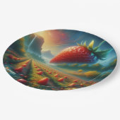 Strawberry Field of Dreams ペーパープレート (アングル)